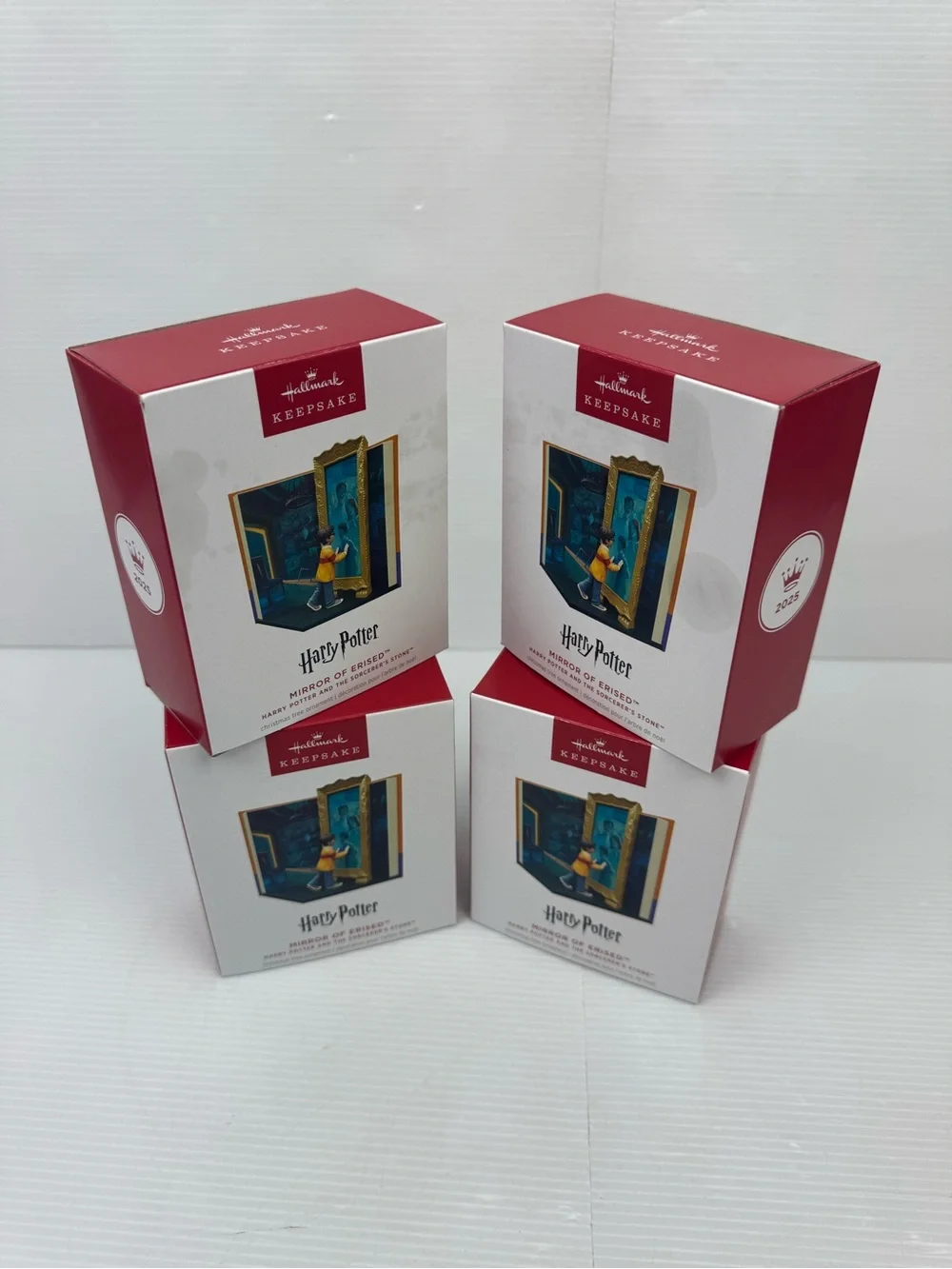 4x 2025 Hallmark Ornament Mirror Of Erised Harry Potter & Sorcerer's Stone NIB